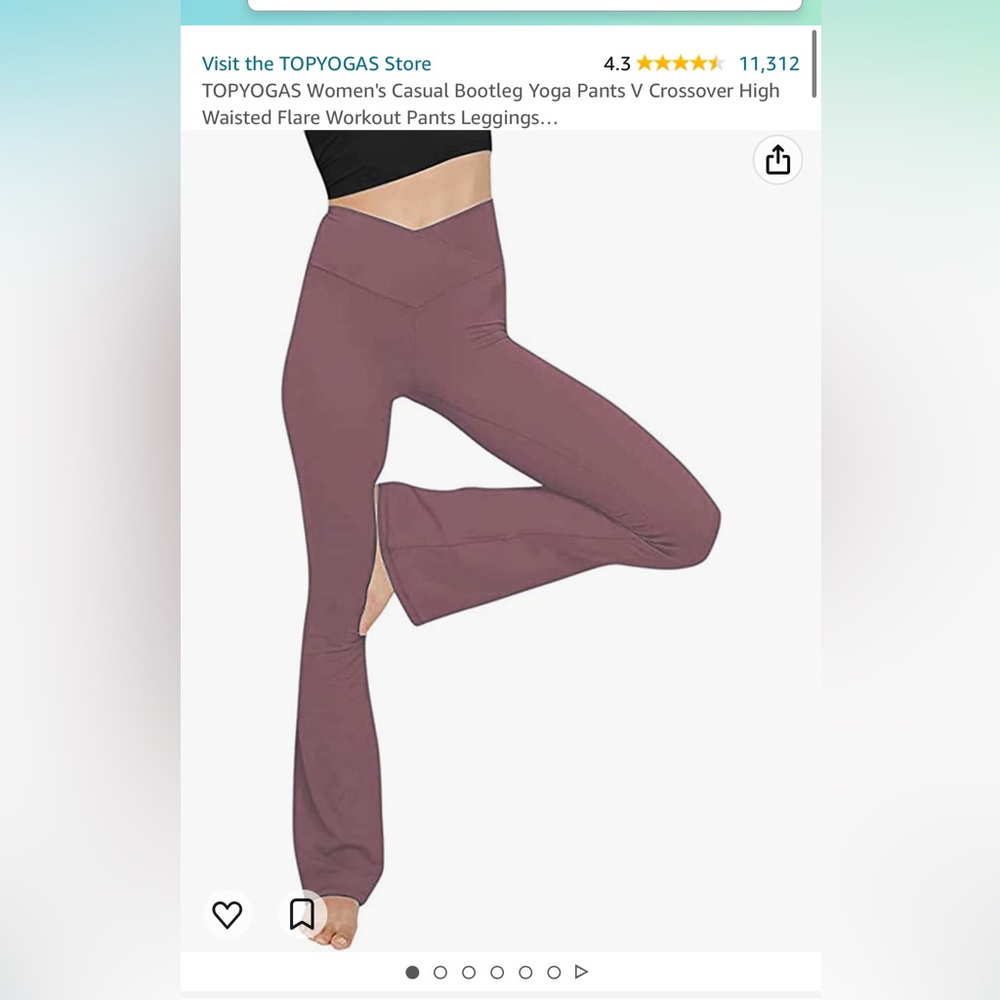 AMAZON TOPYOGAS FLAIR LEGGINGS| never worn| size XS